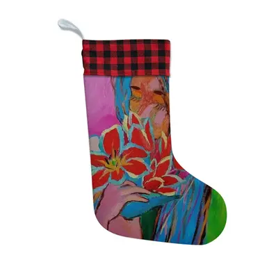 Girl With Tulips Christmas Gift Socks