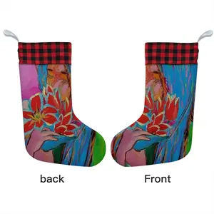 Girl With Tulips Christmas Gift Socks