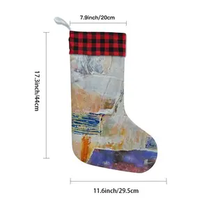 Mixed Media White Christmas Gift Socks