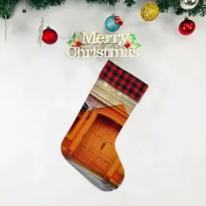 Orange Entrance Christmas Gift Socks