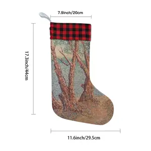 Trees Near A Lake Christmas Gift Socks