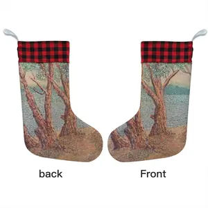 Trees Near A Lake Christmas Gift Socks