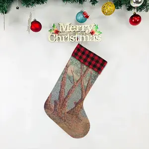 Trees Near A Lake Christmas Gift Socks