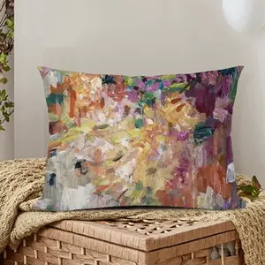 Fading Flowers Polyester Pillow (Rectangle, Multi-Size)