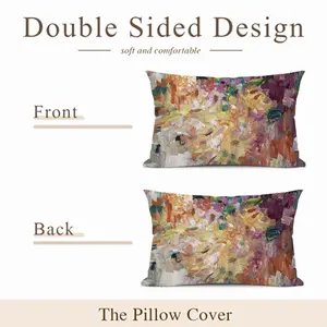 Fading Flowers Polyester Pillow (Rectangle, Multi-Size)