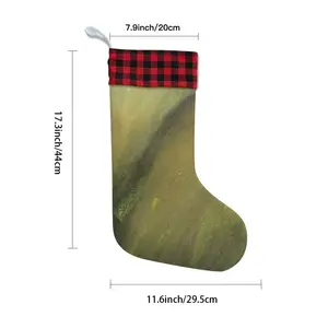 Green Landscape No6 Christmas Gift Socks