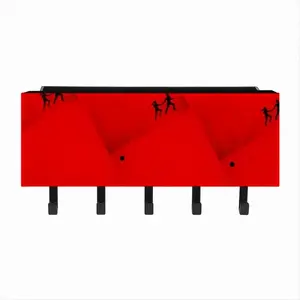 Deep Red (Decomposition) Wall Mounted Key Hook