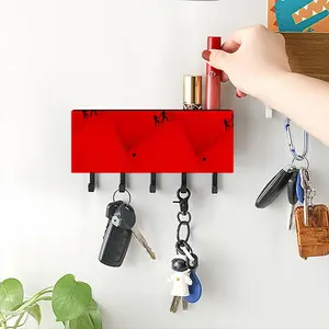 Deep Red (Decomposition) Wall Mounted Key Hook