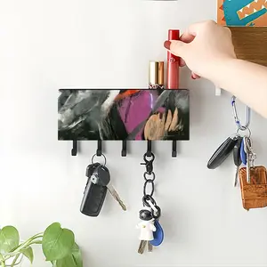 Black Rose Wall Mounted Key Hook