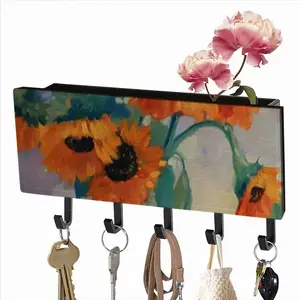 Sunflowers Wall Mounted Key Hook