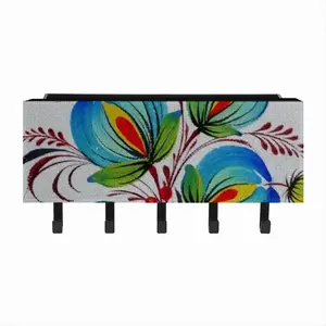 Blue Sky Flower Wall Mounted Key Hook