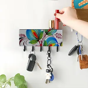 Blue Sky Flower Wall Mounted Key Hook