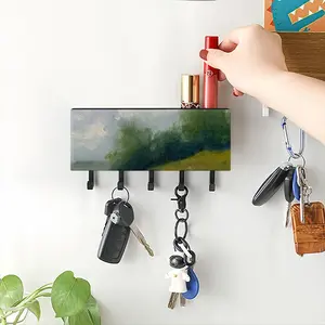 Countryside Impressionist Landscape No 2 Wall Mounted Key Hook