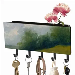 Countryside Impressionist Landscape No 2 Wall Mounted Key Hook