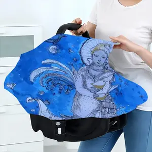 Drawing Ink - Blue Diva Nursing Cover