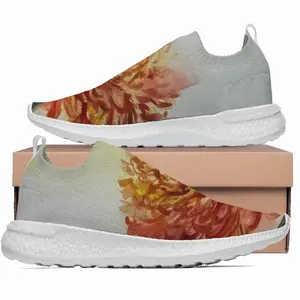 Men Autumn Flower Laceless Popcorn Shoes