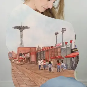 Coney Island Boardwalk New York City Nursing Cover