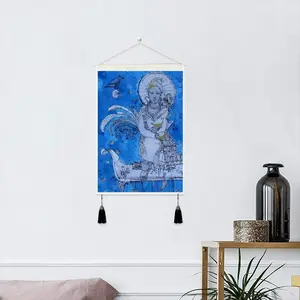 Drawing Ink - Blue Diva Tassel Hanging Picture