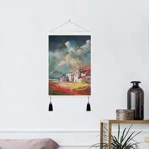 Dramatic Clouds Tassel Hanging Picture