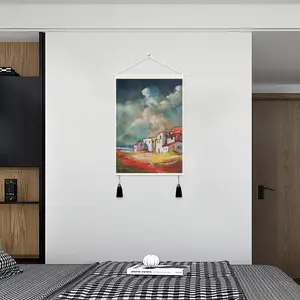 Dramatic Clouds Tassel Hanging Picture