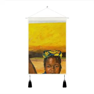 African Girls Tassel Hanging Picture