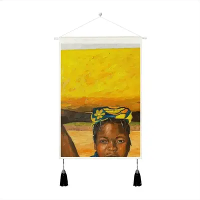 African Girls Tassel Hanging Picture