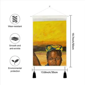 African Girls Tassel Hanging Picture