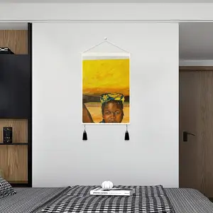 African Girls Tassel Hanging Picture