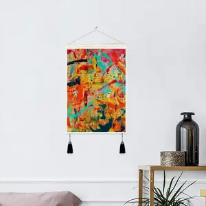 Playful Symbiosis Tassel Hanging Picture