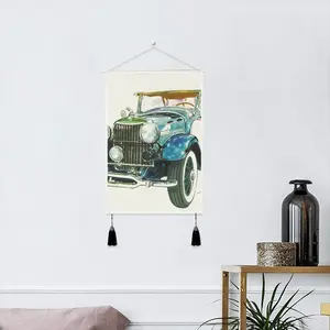 Vintage Beauty Tassel Hanging Picture