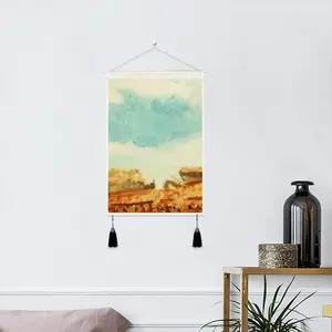 Gold Station 2 Tassel Hanging Picture