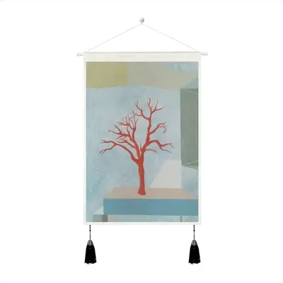 Red Tree Tassel Hanging Picture