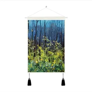 Morning Forest Tassel Hanging Picture