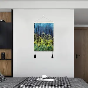 Morning Forest Tassel Hanging Picture