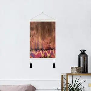 Chocolate Sunrise Tassel Hanging Picture