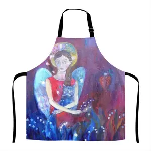 Angel With Cat Apron (With Pockets)