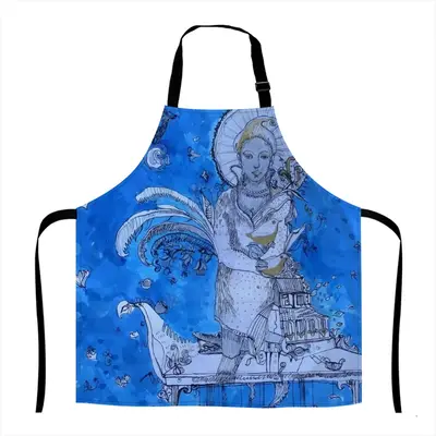 Drawing Ink - Blue Diva Apron (With Pockets)