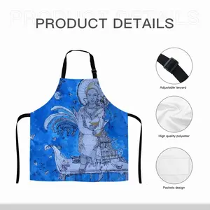 Drawing Ink - Blue Diva Apron (With Pockets)