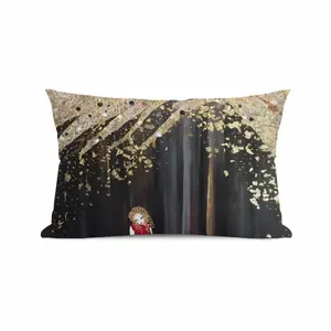 Lady In Red Polyester Pillow (Rectangle, Multi-Size)