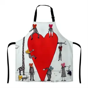 Love Is All Around Apron (With Pockets)