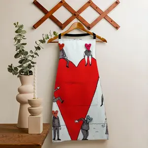 Love Is All Around Apron (With Pockets)