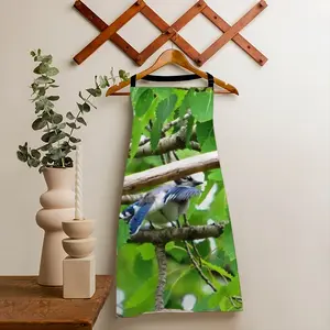 Blue Jay Peek-A-Boo Apron (With Pockets)