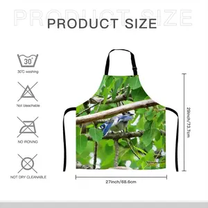 Blue Jay Peek-A-Boo Apron (With Pockets)