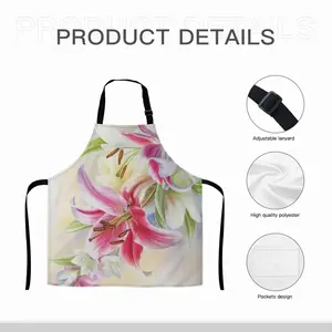 Poetry Of Flowers Apron (With Pockets)