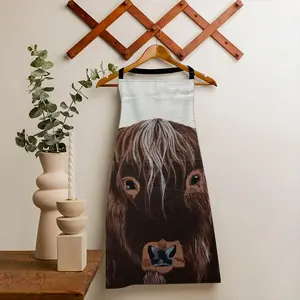 Bull - Red Bull Taurus Animals Buffalo Wild Apron (With Pockets)