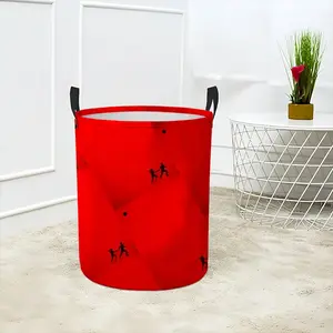 Deep Red (Decomposition) Laundry Basket (Round Bottom)