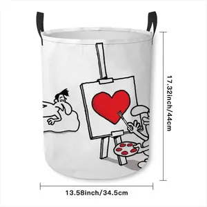 Art Lover Laundry Basket (Round Bottom)