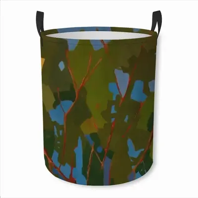 Pine Trees Laundry Basket (Round Bottom)