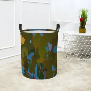 Pine Trees Laundry Basket (Round Bottom)