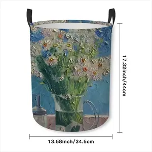 Сhamomiles Laundry Basket (Round Bottom)